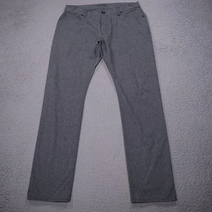 Pantalone JOHN VARVATOS Motor City Uomo 36x32 Bottone Fly Slim Dritto Grigio - Foto 1 di 4