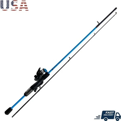 Wayfarer Spinning Fishing Rod Reel Combo 2 Piece Lightweight Freshwater Gear New - Image 1 of 4