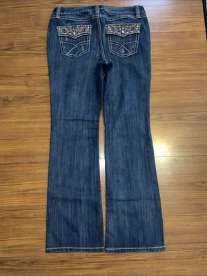 Jeans INC Embellecidos Bolsillo Azul Bootcut Mujer Talla 12 Ajuste Regular Foto 1 de 4