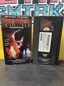 PSYCHO IV : THE BEGINNING rare horror thriller * VHS video * ANTHONY PERKINS - Foto 1 di 3