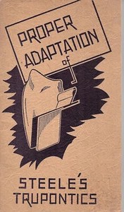 Richtige Anpassung von Steele's Trupontics 1936 SC Broschüre künstliche Zähne RAR - Bild 1 von 7