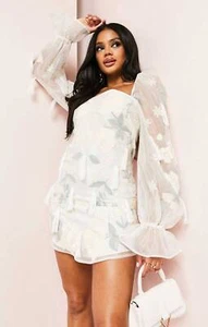 ASOS Womens White Mini Dress RRP £130 - Imagen 1 de 23