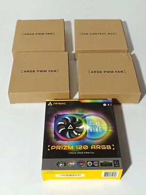 Antec Prizm 120 ARGB 4 fan+1 controlle 120mm Gehäuselüfter 0761345775113 _0,97_5 - Bild 1 von 4