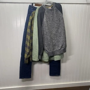 Cat & Jack Lot Of 5 Boys Clothes Jeans Size 16 Shirts L And XL - Picture 1 of 16