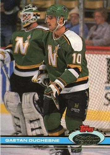 #153 Gaetan Duchesne - Minnesota North Stars - 1991-92 Stadium Club Hockey - Image 1 of 1
