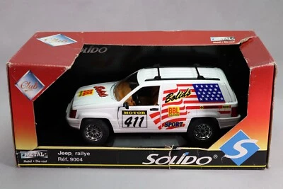 LJ279 SOLIDO CLUB 9004 1/18 1:18 Jeep Rallye Bolids BBL Racing 411 - Photo 1/4