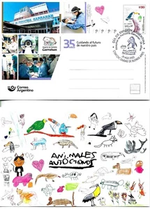 #75141 PS-287 ARGENTINA 2022 ART DRAWING MEDICIN PEDIATRIC HOSPITAL GARRAHAN FDC - Picture 1 of 1