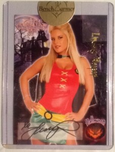 Benchwarmer 2008 Limited Ed Halloween Diamond Previews Autograph Lindsey Roeper
