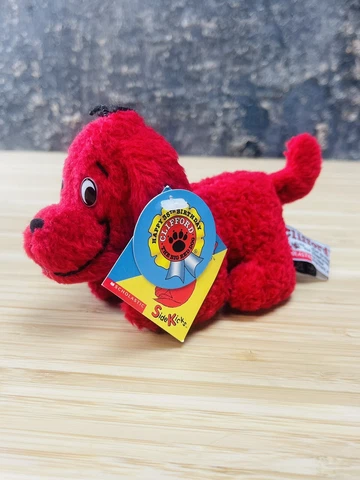 Clifford The Big Red Dog Plush Beanie Scholastic Vintage 1997 Side Kicks Cover