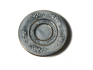 R Capodimonte ITALY Untertasse Demitasse Ersatzstück blau weiß gold gefüttert - Bild 1 von 9