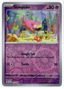 Pokemon Stellar Crown Reverse Holo 057/142 Slowpoke - Picture 1 of 2