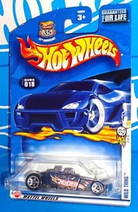 Hot Wheels 2003 First Editions Tire Fryer Mtflk Blue w/ Factory Board Error - Picture 1 of 5