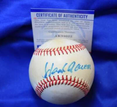 Hank Aaron PSA DNA Coa Autograph MacPhail American League Signed Baseball - Image 1 of 2