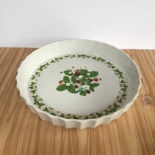 Portmeirion Fragole estive grande piatto da portata quiche flan 11'/28 cm diapositiva