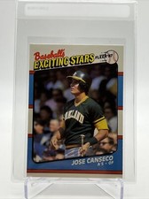 1987 Fleer Baseball's Exciting Stars Jose Canseco Card #7 Mint FREE SHIPPING