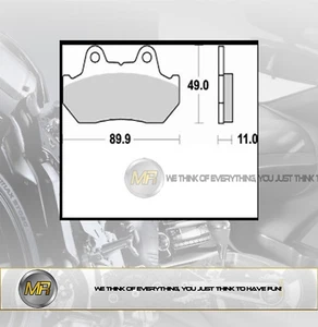 FÜR HONDA CB 1000 AB 1983 BIS 1985 BREMSBELÄGE HINTEN HALBMETALLIC BREMSEN - Bild 1 von 1