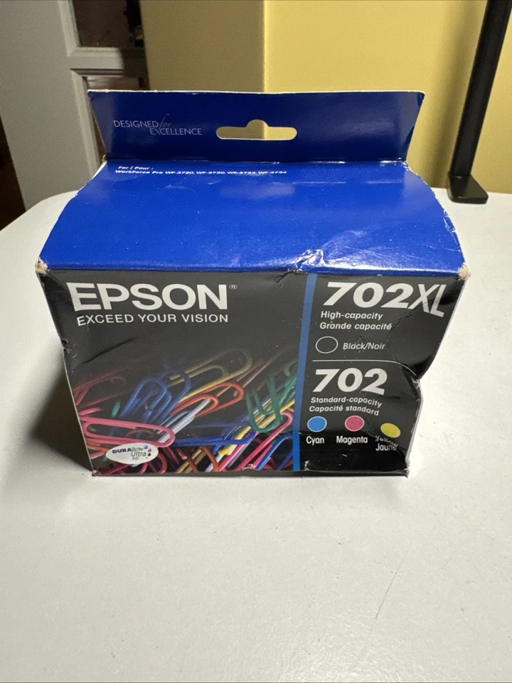 Genuine Epson 702xl Black Ink Cartridge T702XL120
