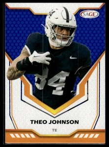 2024 SAGE HIT Blue Theo Johnson #192 Penn State Nittany Lions - Imagen 1 de 2