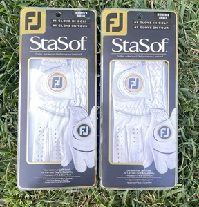 2 New FOOTJOY StaSof Cabretta Leather Golf Gloves Women’s Small Left Hand - Picture 1 of 4