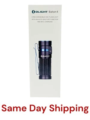 Olight Black Baton 4 Powerful EDC Rechargeable Flashlight 1300 Lumens 170 Meters - Image 1 of 2