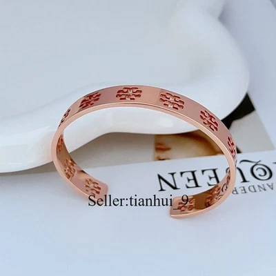 New! Tory bangles Rose Gold with Jewelry Pouch Adjustable Bracelet - Image 1 of 3