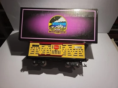MTH Standard Gauge 513 Cattle Car 10-1088 Boxed Borden Cream/Maroon/Nickle - Image 1 of 4