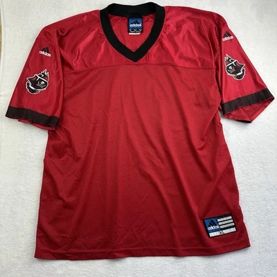 Vintage Adidas Team Tampa Bay Buccaneers Jersey XL USA Red Black Ship Y2K Blank - Image 1 of 4