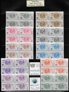 WC1_14429. ITAL. COL.:SOMALIA Blocks 1934 ROMA-MOGADISCIO. Sc. CB1-CB10. MLH/MNH - Picture 1 of 1