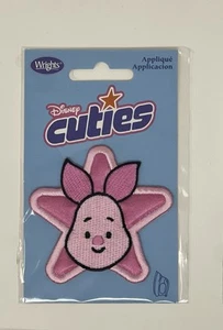 Vintage Disney Cuties Stern Aufnäher Baby Ferkel bestickt Bügelapplikation - Bild 1 von 2