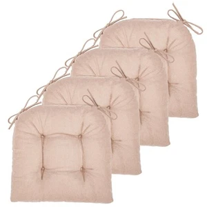 Cushion 4Pack Chair Cushions for Dining Chairs Chair Pads and Mat with Ties for - Picture 1 of 7