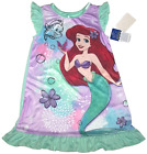 Disney+Ariel+Little+Mermaid+Nightgown+Sleep+Shirt+Gown+Pajamas+New+Nwt+Girl+4