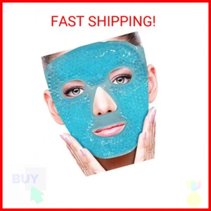 Cold Face Eye Mask Ice Pack Reduce Face Puff, Dark Circles, Gel Beads Hot Heat C - Picture 1 of 2