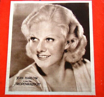 JEAN HARLOW COVER + stories on "Red Dust" for Mein Film (1933)  movies T. Birell - Image 1 of 4