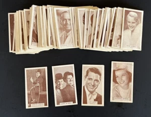 1934 Wills Famous Film Stars Set #1-100 Laurel Hardy Charles Chaplin Cary Grant - Picture 1 of 24