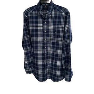 Vineyard Vines Performance Plaid Slim Men Tucker Shirt BTN-Down Pocket Size M - Picture 1 of 7