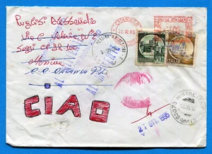 FRODE POSTALE - Lettera affrancata con valori CASTELLI D'ITALIA (273696) - Imagen 1 de 2