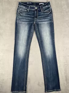 Jeans donna dritto fibbia gita giorno Vergine 28R vestibilità universale vita media elasticizzato - Foto 1 di 15