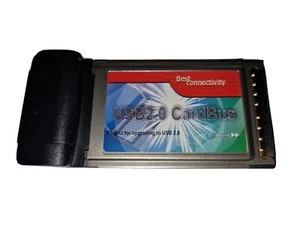 Adaptateur carte 3V PCMCIA vers USB 2.0 CardBus double 2 ports pour ordinateur portable. - Photo 1/3