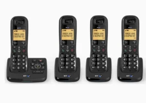 bt xd56 quad cordless phone set answer machine call blocker back light call id - Zdjęcie 1 z 2