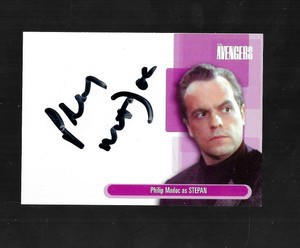 Avengers Definitive Series 1 Strictly Ink 2003 autograph card A11 Philip Madoc