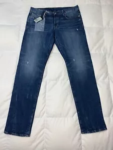 Authentische G-Star RAW 3301 SLIM RL Stretch Herren JEANS Hose gewaschen blau Gr.35x34* - Bild 1 von 7