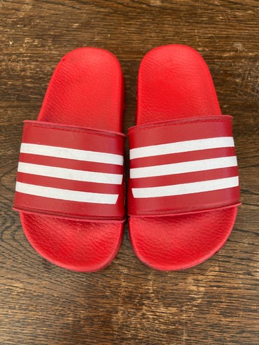 Adidas Adilette aqua scivoli piscina doccia bambini rosso EU 27 UK 9 US 9 5 infradito