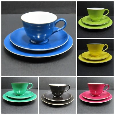 Set of 6 Harlequin Noritake Trios, 1950's Vintage Retro Kitch. 18PC Set - image 1 of 4