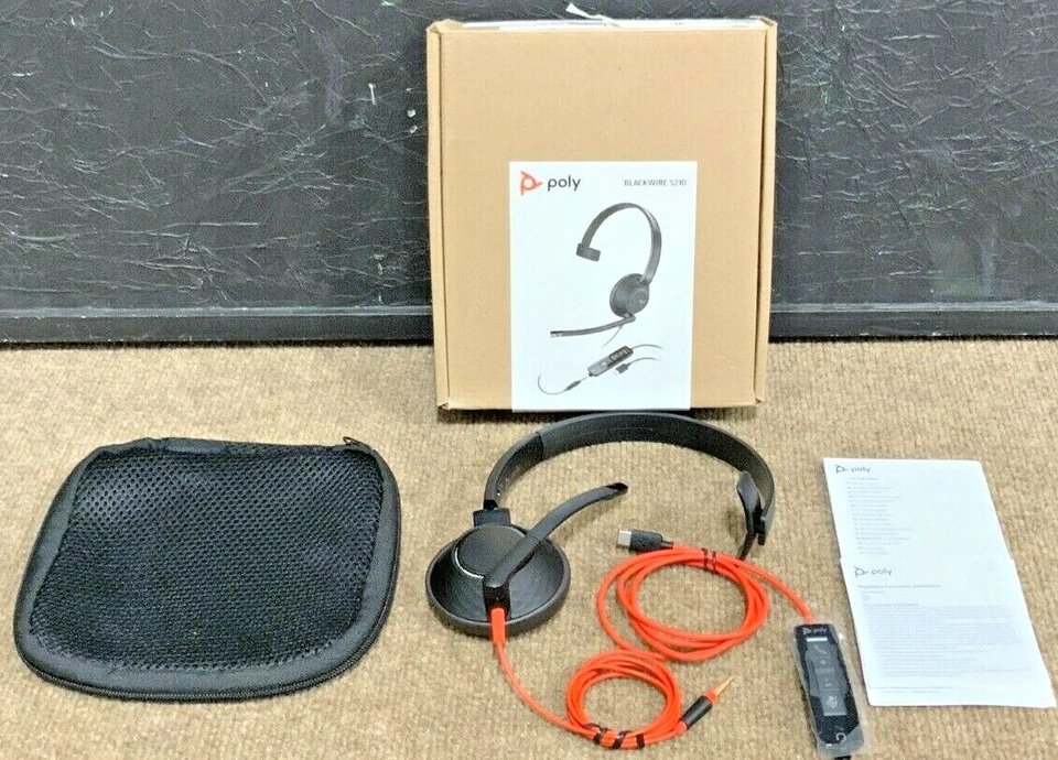 Plantronics Blackwire 5200 Series USB Headset 207587-01 ✅❤️️✅❤️️ New! Open Box! - Image 1 of 1