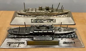 Lot of 2 American President Lines S.S. Metal Cruise Ship Model Tournament Awards - Picture 1 of 13