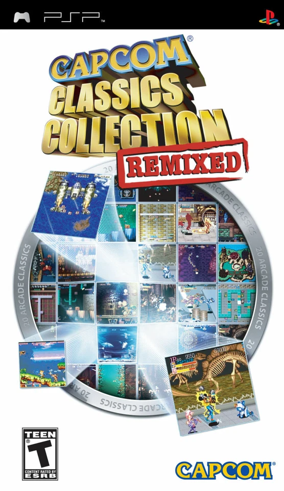 Capcom Classics Collection Remixed - Sony PSP - Image 1 of 1