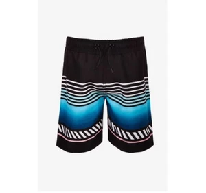 Ideology Toddler Boys 3T Variegated Blue Stripes Swimsuit Swim Trunks RETAG - Picture 1 of 2