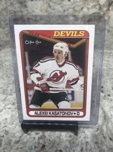 1990-91 Alexei Kasatonov O-Pee-Chee Rookie - New Jersey Devils - Picture 1 of 2