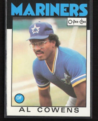 1986 O-Pee-Chee #92 Al Cowens Seattle Mariners Near Mint or Better - Image 1 of 2