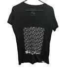 Hawaii's Finest Black Kalo Design T-shirt z dekoltem w serek XL